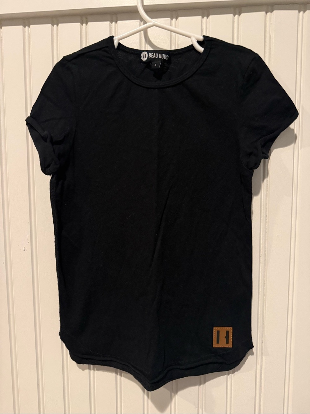 Beau Hudson Kids Black Short Sleeve Crewneck Tee